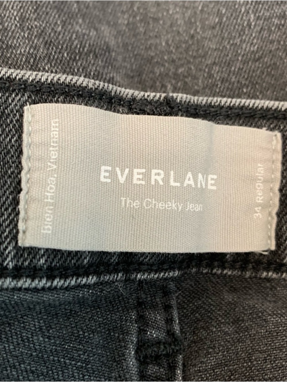 Everlane The Cheeky Jean Washed Black size 34 Regular - Picture 4 of 5